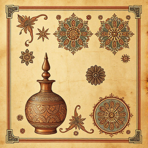 Traditional Indian perfume making tools