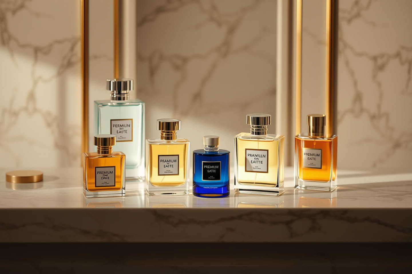 Scentopia perfume bottles displayed elegantly