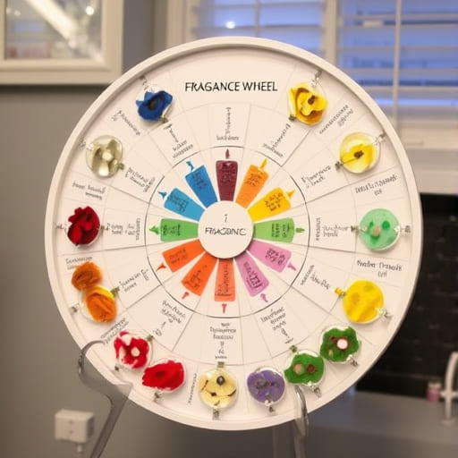 Fragrance wheel educational display
